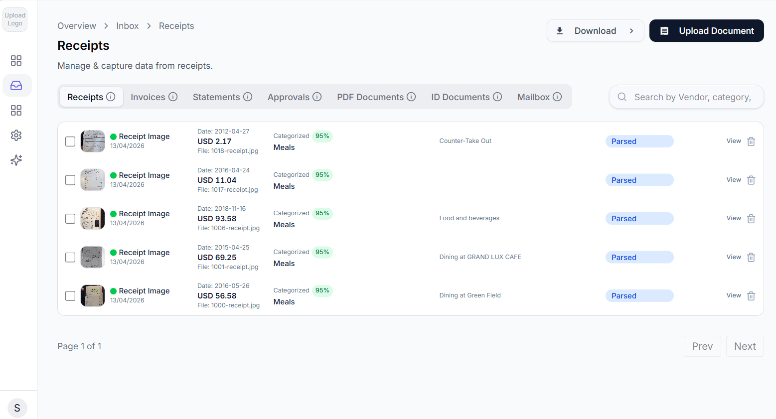 BillsDeck product dashboard